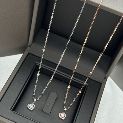 [Glimmer]JOY HEART DIAMOND NECKLACE
