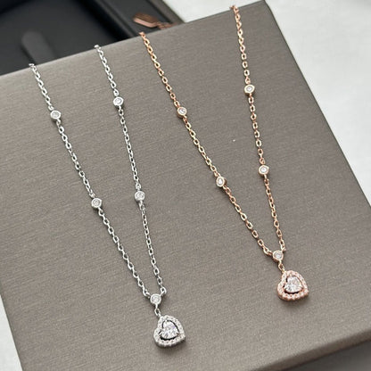 [Glimmer]JOY HEART DIAMOND NECKLACE