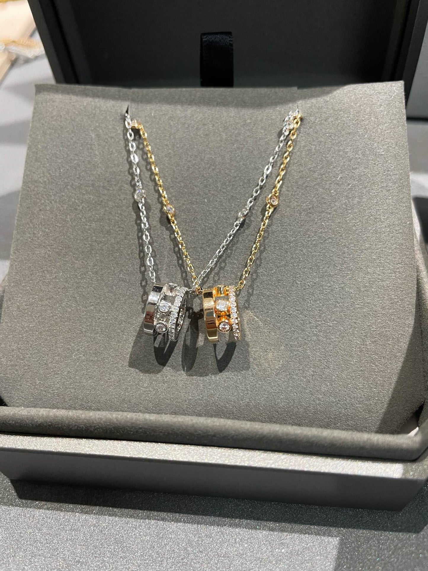 [Glimmer]CHAIN MOVE ROMANE PEDAND NECKLACE