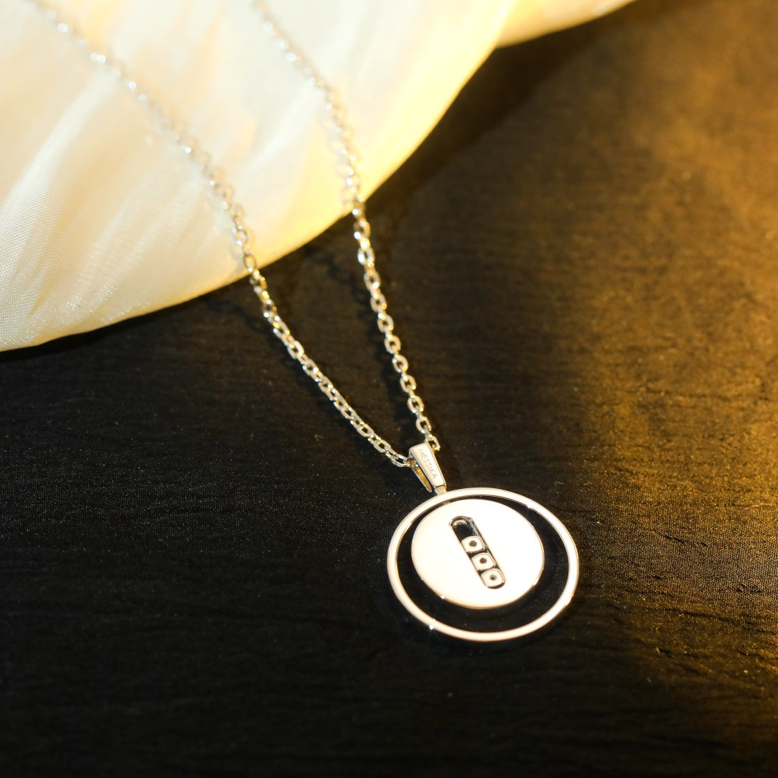[Glimmer]Demo MOVE MM SILVER DIAMOND NECKLACE