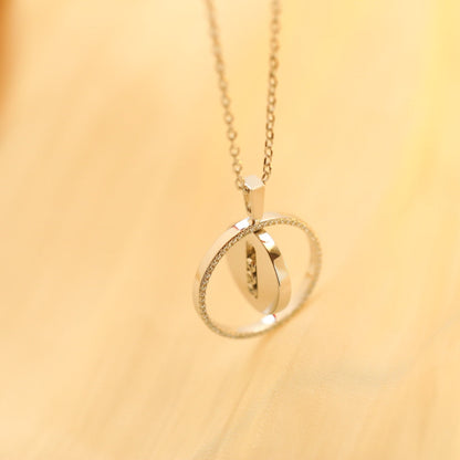[Glimmer]Demo MOVE MM SILVER DIAMOND NECKLACE