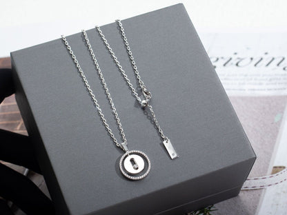 [Glimmer]Demo MOVE PM NECKLACE SILVER DIAMOND