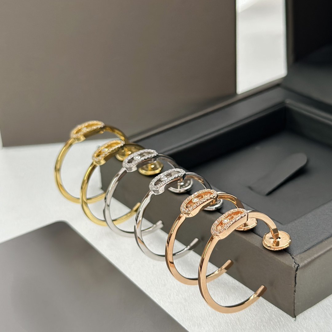 [Glimmer]CREOLES MOVE UNO PM DIAMOND EARRINGS