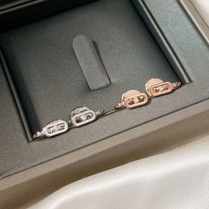 [Glimmer]CREOLES MOVE UNO MINI 1 DIAMOND EARRINGS