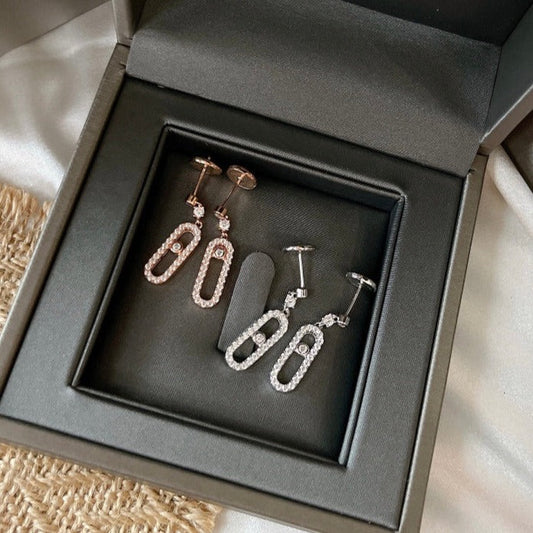 [Glimmer]DORMEUSES MOVE UNO DIAMOND EARRINGS