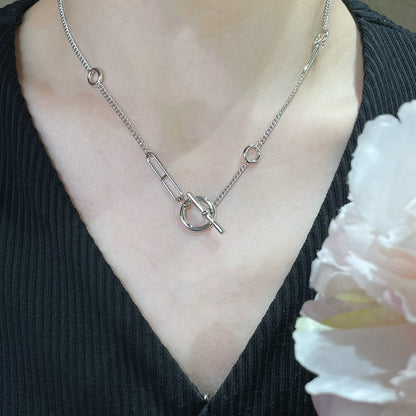 [Glimmer]HM STERLING CHAINE D'ANCRE HEART