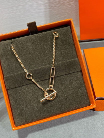 [Glimmer]HM STERLING CHAINE D'ANCRE HEART