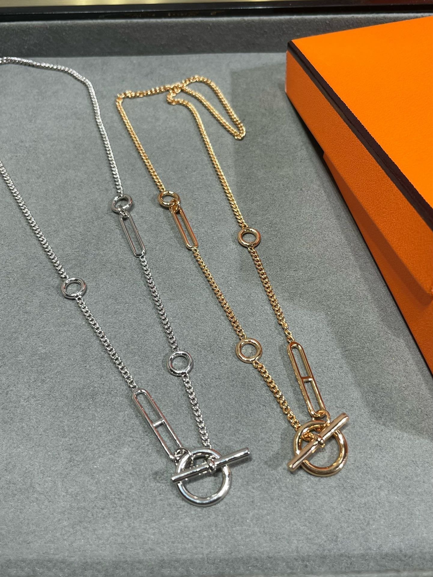 [Glimmer]HM STERLING CHAINE D'ANCRE HEART