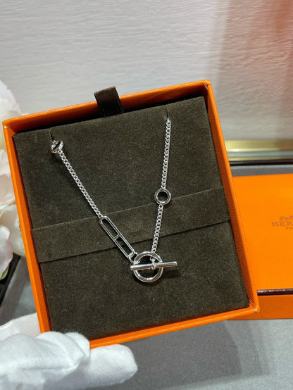 [Glimmer]HM STERLING CHAINE D'ANCRE HEART