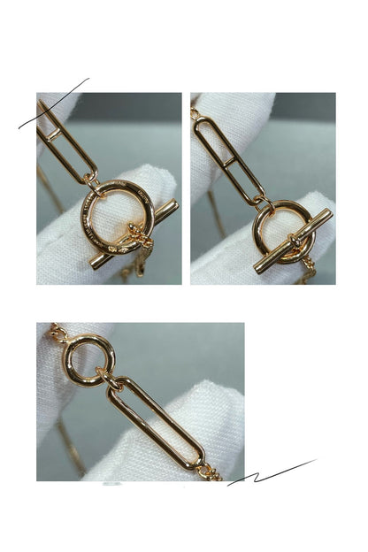 [Glimmer]HM STERLING CHAINE D'ANCRE HEART