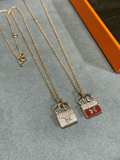 [Glimmer]H CIRCE MOISSANITE PENDANT NECKLACE GOLD