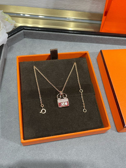 [Glimmer]H CIRCE MOISSANITE PENDANT NECKLACE GOLD