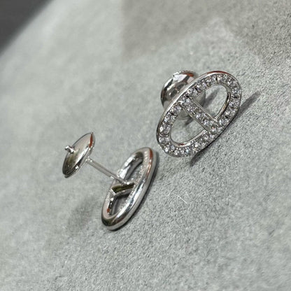 [Glimmer]HM フルダイヤモンド ピッグ ノーズ スタッド ピアス
