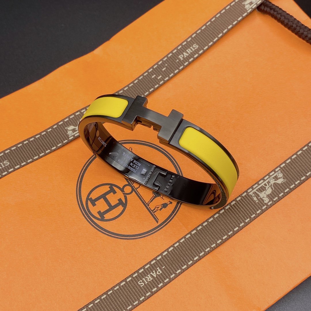 [Glimmer]CLIC HM SO BLACK YELLOW BRACELET