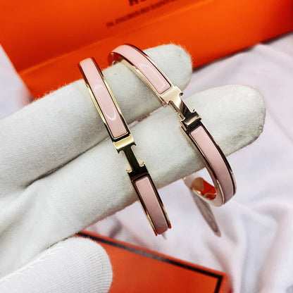 [Glimmer]CLASSIC HM CLIC  PINK 8MM ENAMEL BRACELET