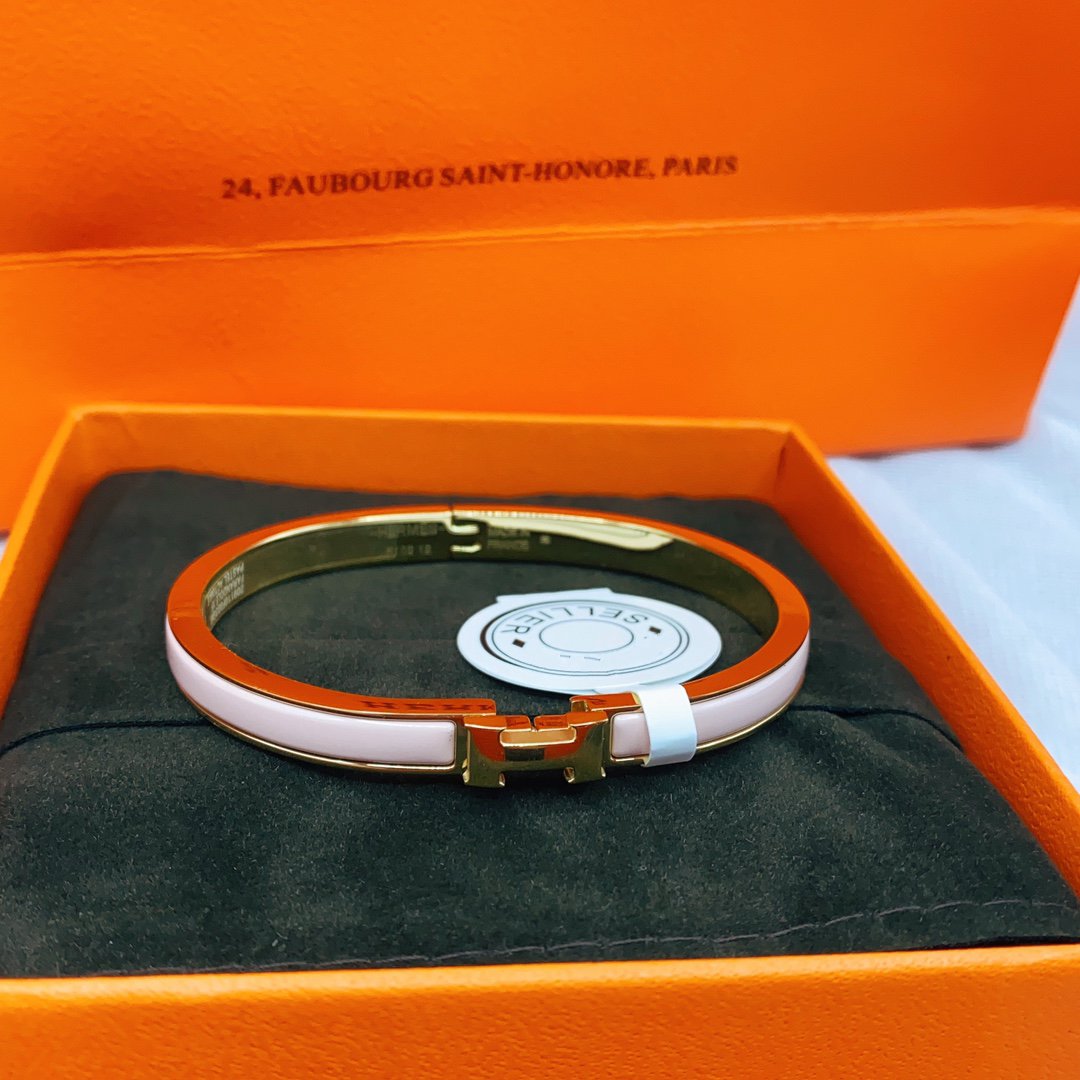 [Glimmer]CLASSIC HM CLIC  PINK 8MM ENAMEL BRACELET