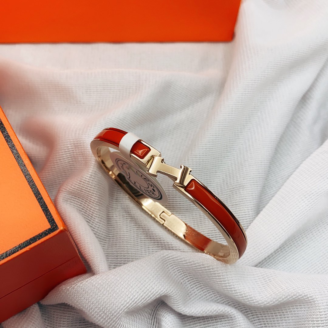 [Glimmer]CLASSIC HM CLIC RED 8MM ENAMEL BRACELET