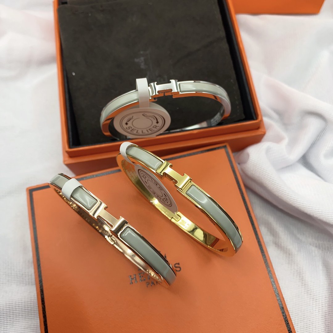 [Glimmer]CLASSIC HM CLIC GREEN 8MM ENAMEL BRACELET
