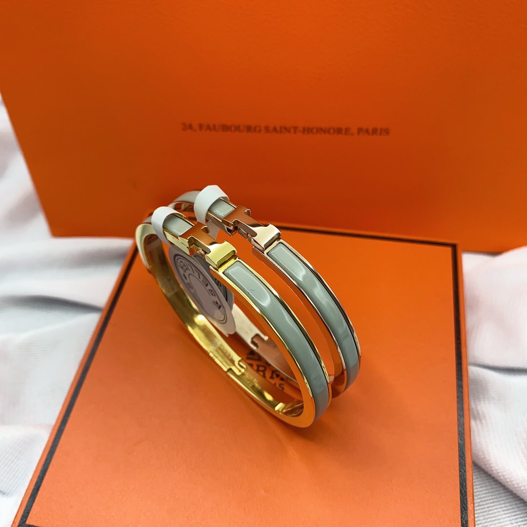 [Glimmer]CLASSIC HM CLIC GREEN 8MM ENAMEL BRACELET