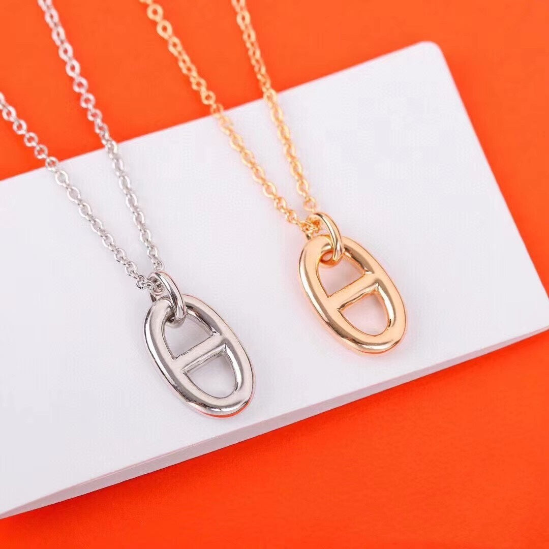 [Glimmer]HM PIG NOSE NECKLACE