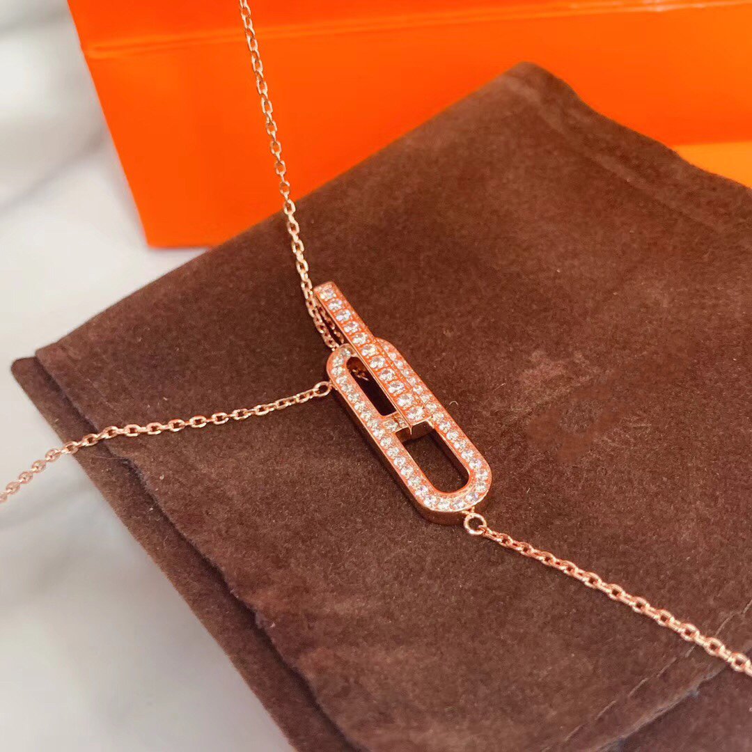 [Glimmer]HM NECKLACE PLATINUM Glimmer GOLD DIAMOND