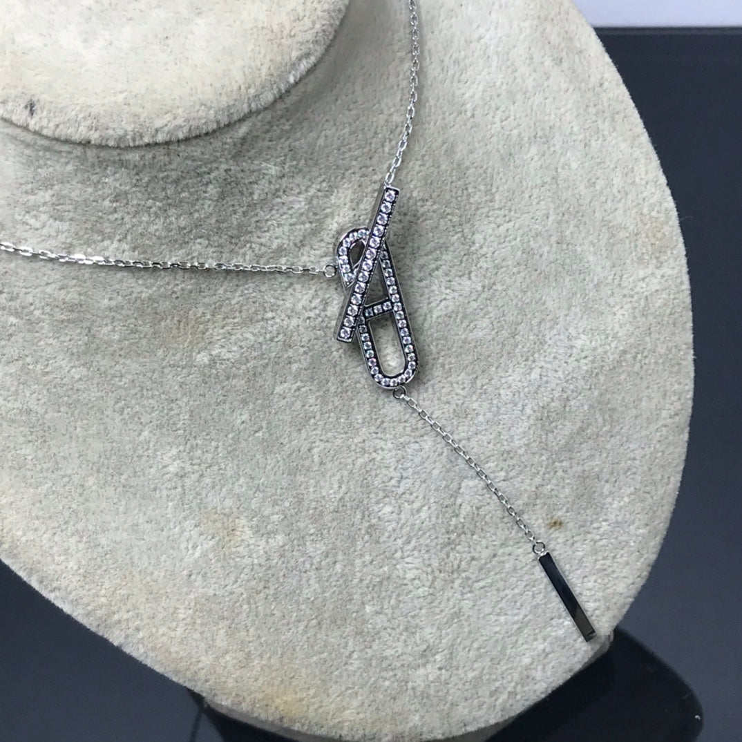 [Glimmer]HM NECKLACE PLATINUM Glimmer GOLD DIAMOND