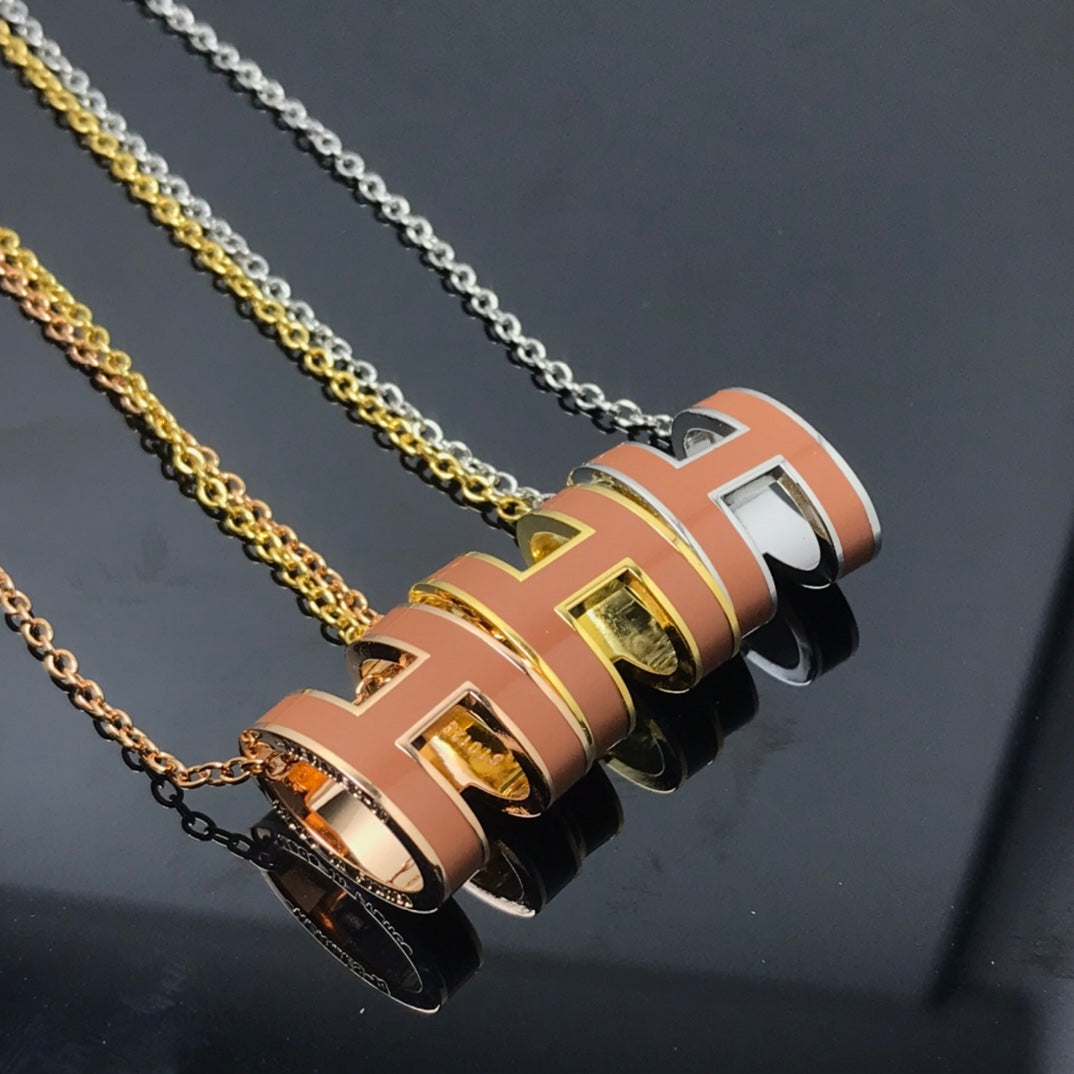 [Glimmer]H NECKLACE BROWN