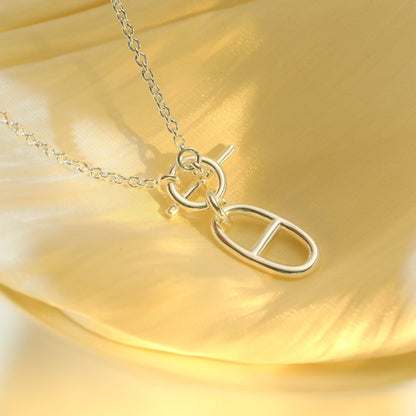 [Glimmer]HM CHAINE D'ANCRE PENDANT NECKLACE STERLING SILVER