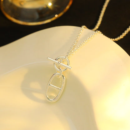 [Glimmer]HM CHAINE D'ANCRE PENDANT NECKLACE STERLING SILVER