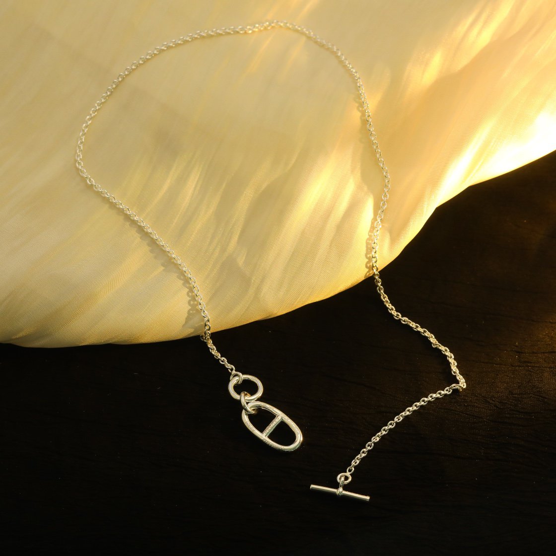 [Glimmer]HM CHAINE D'ANCRE PENDANT NECKLACE STERLING SILVER