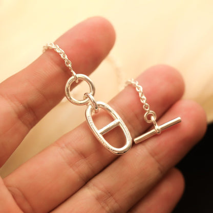 [Glimmer]HM CHAINE D'ANCRE PENDANT NECKLACE STERLING SILVER