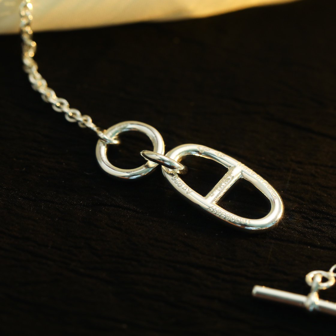 [Glimmer]HM CHAINE D'ANCRE PENDANT NECKLACE STERLING SILVER