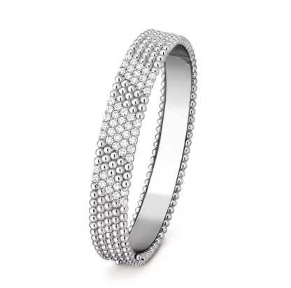 [Glimmer]Five-row diamond bracelet