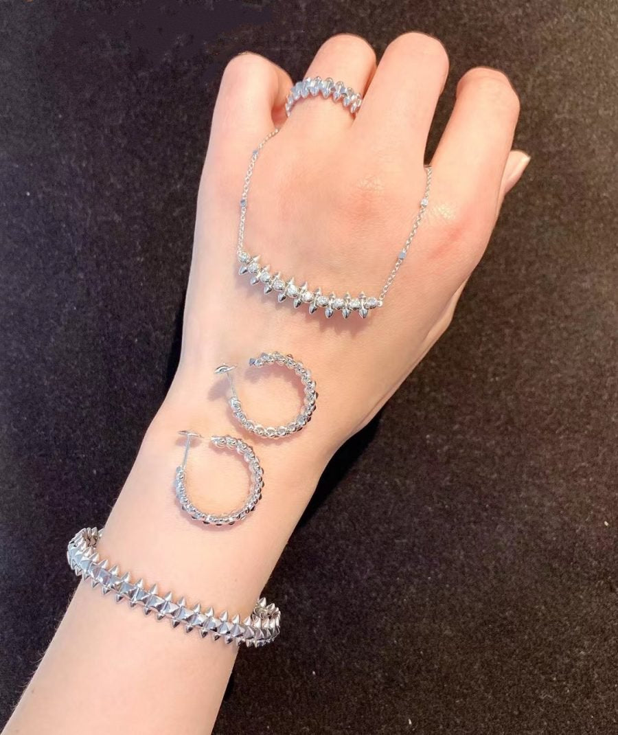 [Glimmer]CLASH SILVER BRACELET