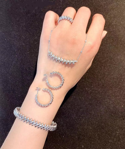 [Glimmer]CLASH SILVER BRACELET