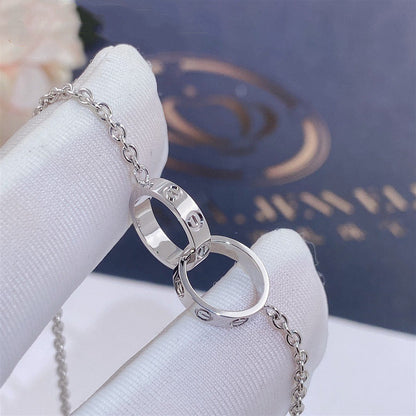 [Glimmer]LOVE BRACELET DOUBLE RING
