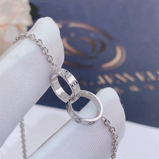 [Glimmer]LOVE BRACELET DOUBLE RING