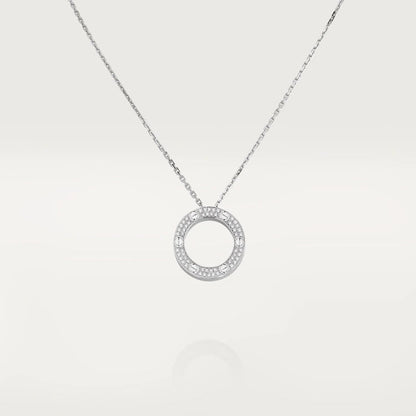 [Glimmer]LOVE NECKLACE ADJUSTABLE SILVER