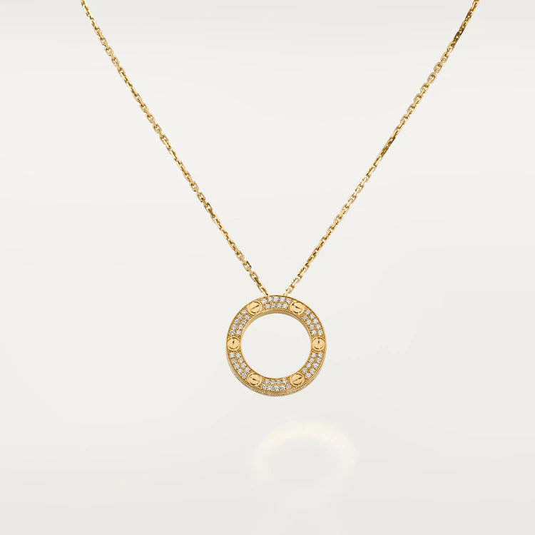 [Glimmer]LOVE NECKLACE ADJUSTABLE Glimmer GOLD
