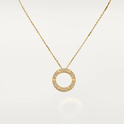 [Glimmer]LOVE NECKLACE ADJUSTABLE Glimmer GOLD