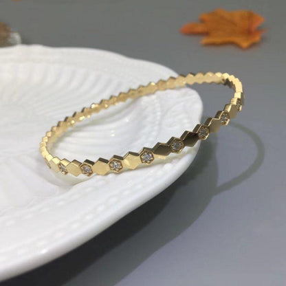 [Glimmer]BEE LOVE GOLD DIAMOND BRACELET