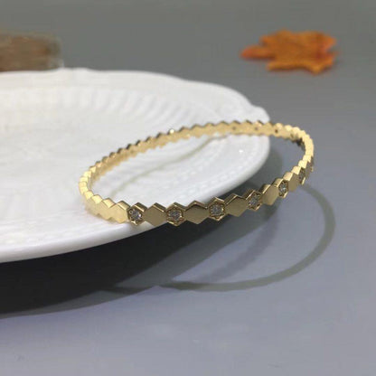 [Glimmer]BEE LOVE GOLD DIAMOND BRACELET