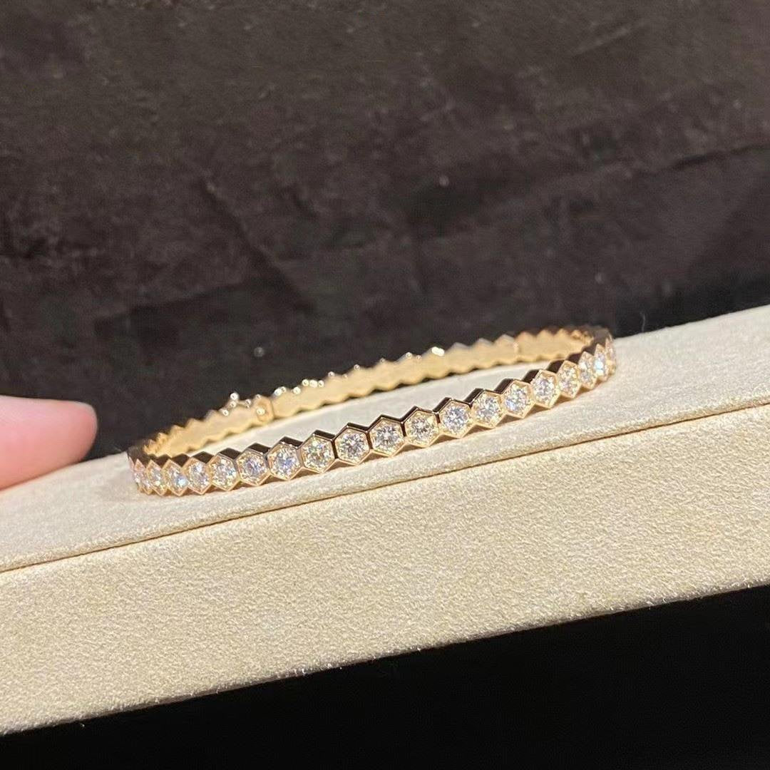 [Glimmer]BEE LOVE GOLD BRACELET FULL DIAMOND