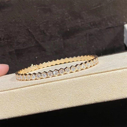 [Glimmer]BEE LOVE GOLD BRACELET FULL DIAMOND