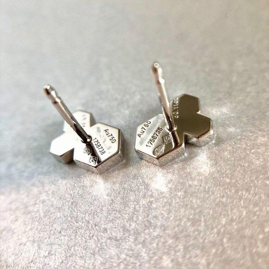 [Glimmer]BEE LOVE SILVER DIAMOND EARRINGS