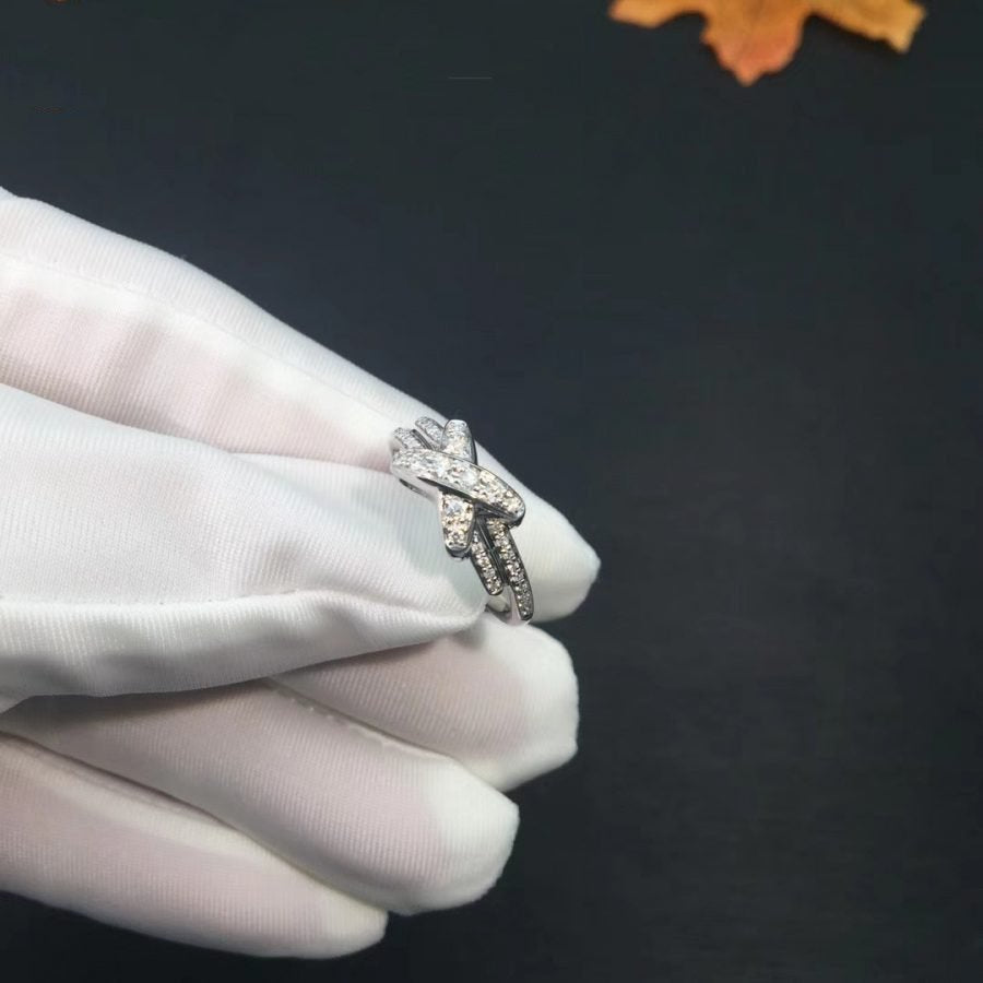 [Glimmer]JEUX DE SILVER DIAMOND RING