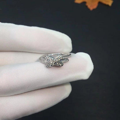 [Glimmer]JEUX DE SILVER DIAMOND RING