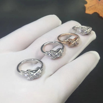 [Glimmer]JEUX DE SILVER DIAMOND RING