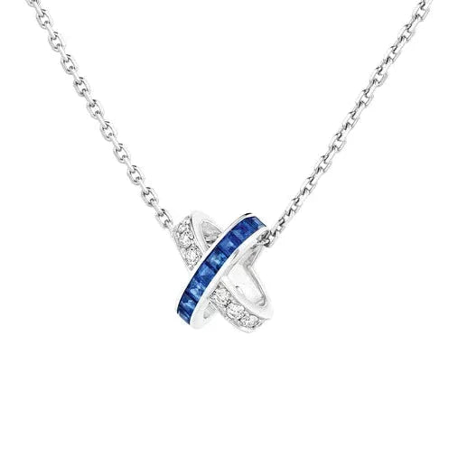 [Glimmer]LIENS DIAMOND SILVER NECKLACE