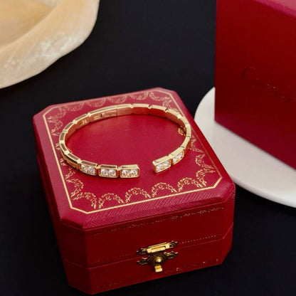 [Glimmer jewelrys]LOVE DIAMOND OPEN  BRACELET